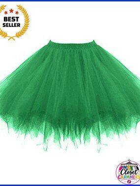 Tulle Petticoat Ballet Skirt 1950s Vintage Tutu Bubble Hem Full